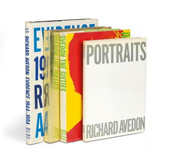 RICHARD AVEDON. A group of 3 select titles by the renowned fashion photographer.